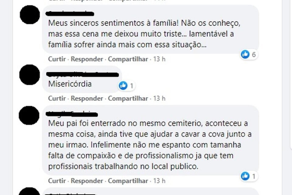 Caixão quebra e corpo de homem cai dentro da cova durante enterro no RJ