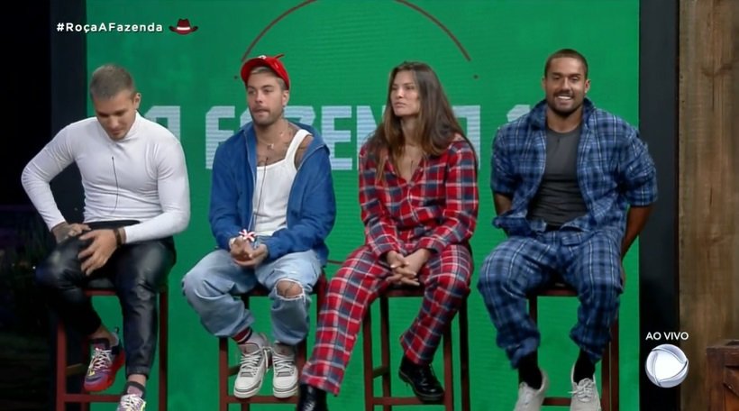 A Fazenda: Gui Araujo, MC Gui, Dayane Mello e Bil estão na Roça