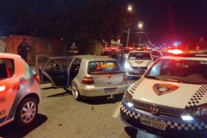 Apreensão de veículos com som automotivo, em Aparecida (Foto: Divulgação - SecomAparecida)