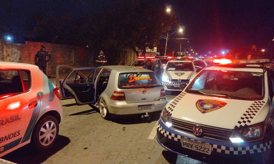 Apreensão de veículos com som automotivo, em Aparecida (Foto: Divulgação - SecomAparecida)