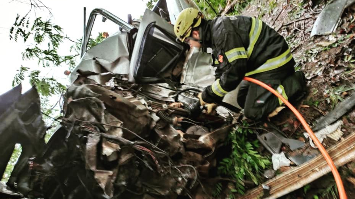 Motorista morre após bater carro contra árvore na BR-414, na Vila Propício