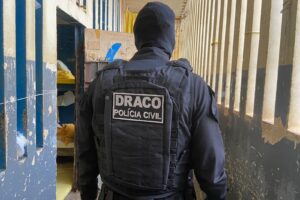 Operação busca drones e celulares na CPP e e Núcleo de Custódia em Aparecida (DGAP - Divulgação)