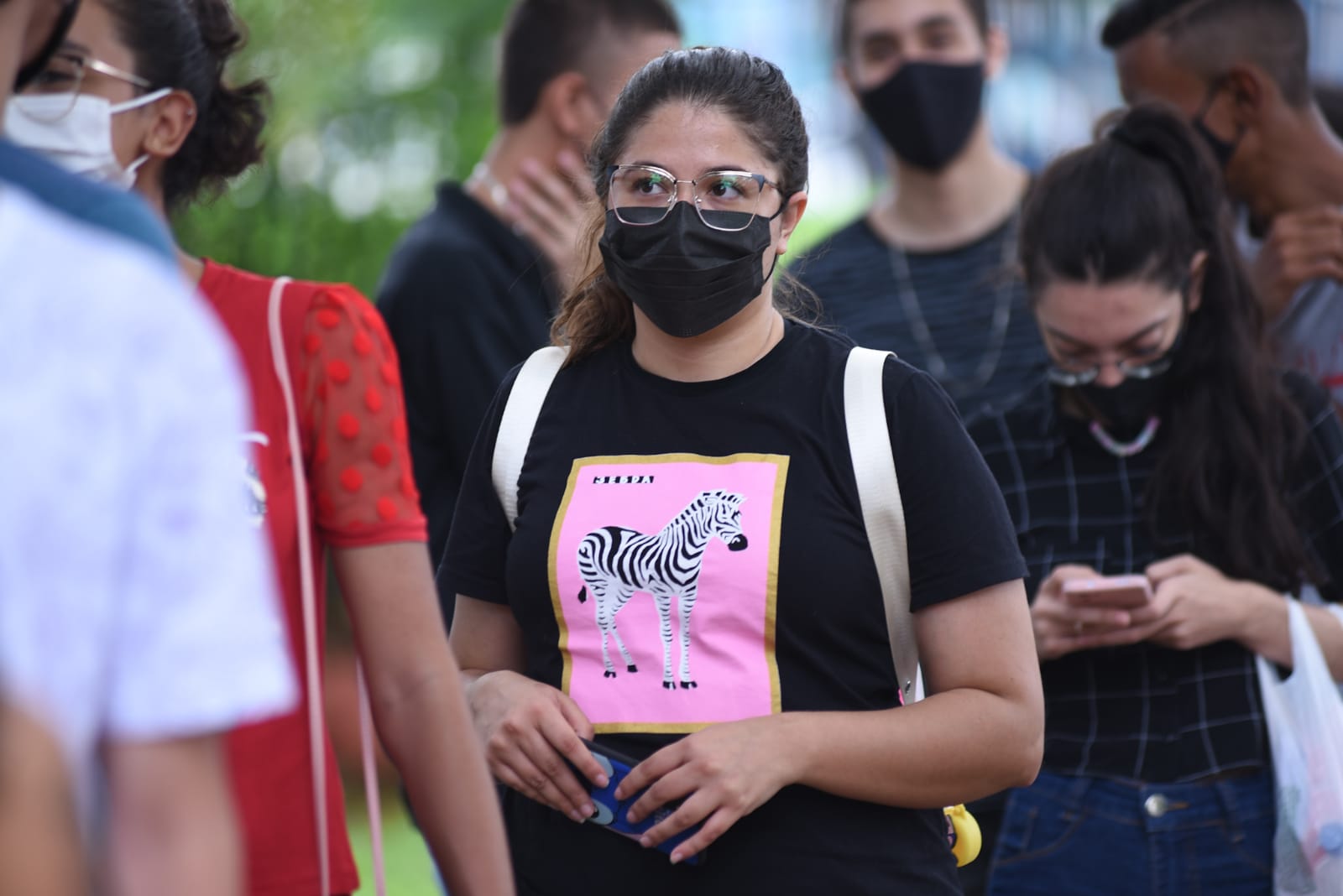 Giovana Luísa, 21 anos, uma das 130 mil candidatas que participam do Enem nesse domingo (21). (Foto - Jucimar de Sousa)