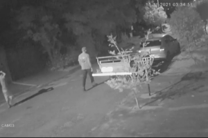 Dupla furta carretinha e a leva a pé em uma rua de Hidrolândia