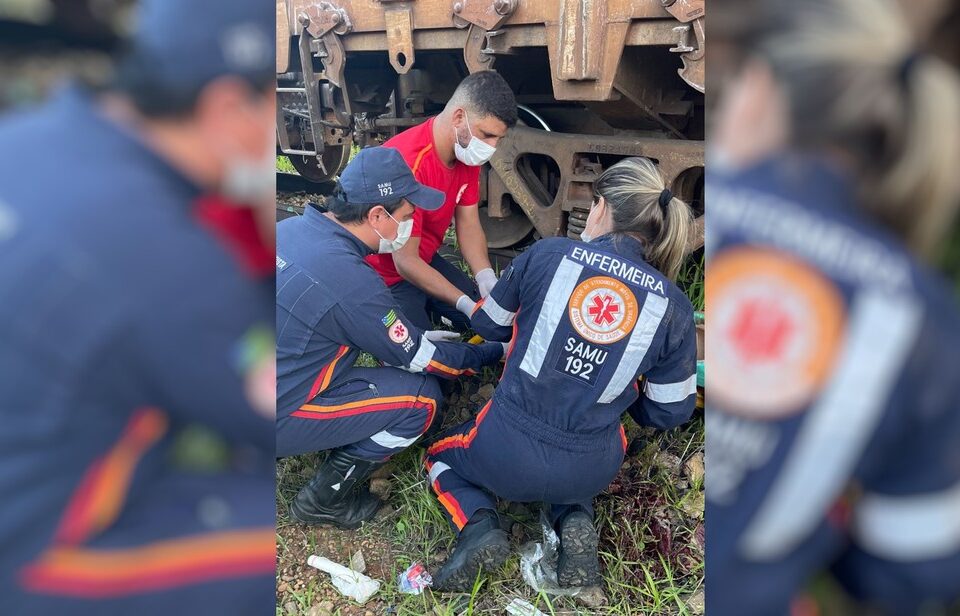 Menino perde o pé após tentar atravessar ferrovia em Luziânia