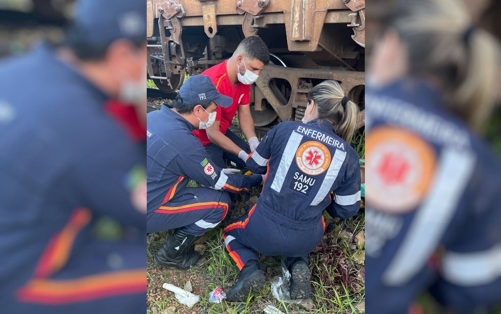 Menino perde o pé após tentar atravessar ferrovia em Luziânia