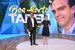 Tadeu Schmidt se despede do Fantástico