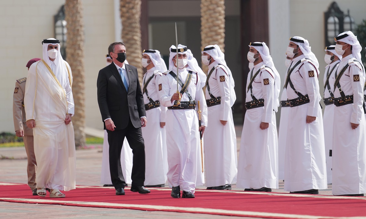 Bolsonaro durante viagem internacional