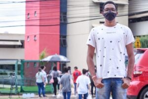 João Vítor, 17 anos, aposta em questões relacionadas a governo federal e pandemia do coronavírus (Foto: Jucimar de Sousa - Mais Goiás)