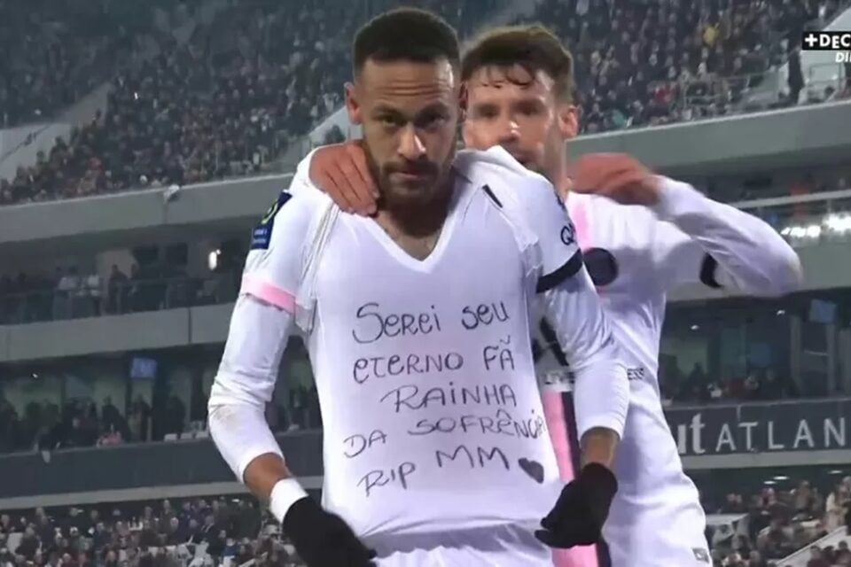 Neymar faz homenagem para a cantora goiana Marília Mendonça