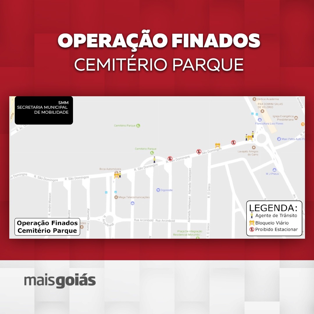 SMM controla trânsito durante o dia de Finados nos cemitérios em Goiânia
