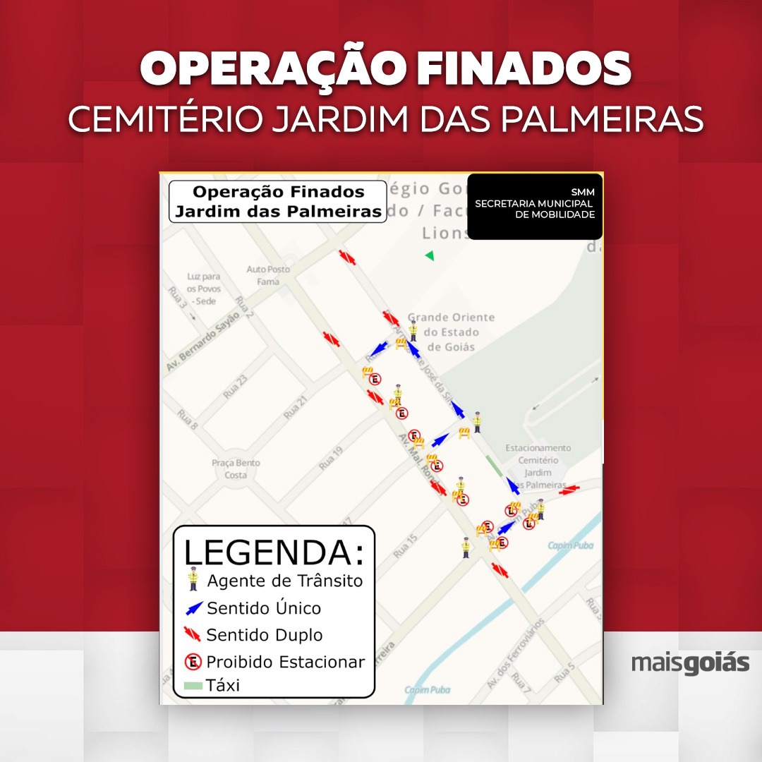 SMM controla trânsito durante o dia de Finados nos cemitérios em Goiânia