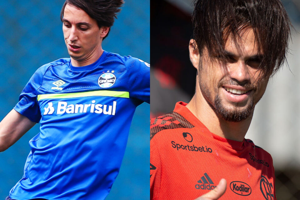 Fotos: Lucal Uebel/Grêmio e Alexandre Vidal/Flamengo