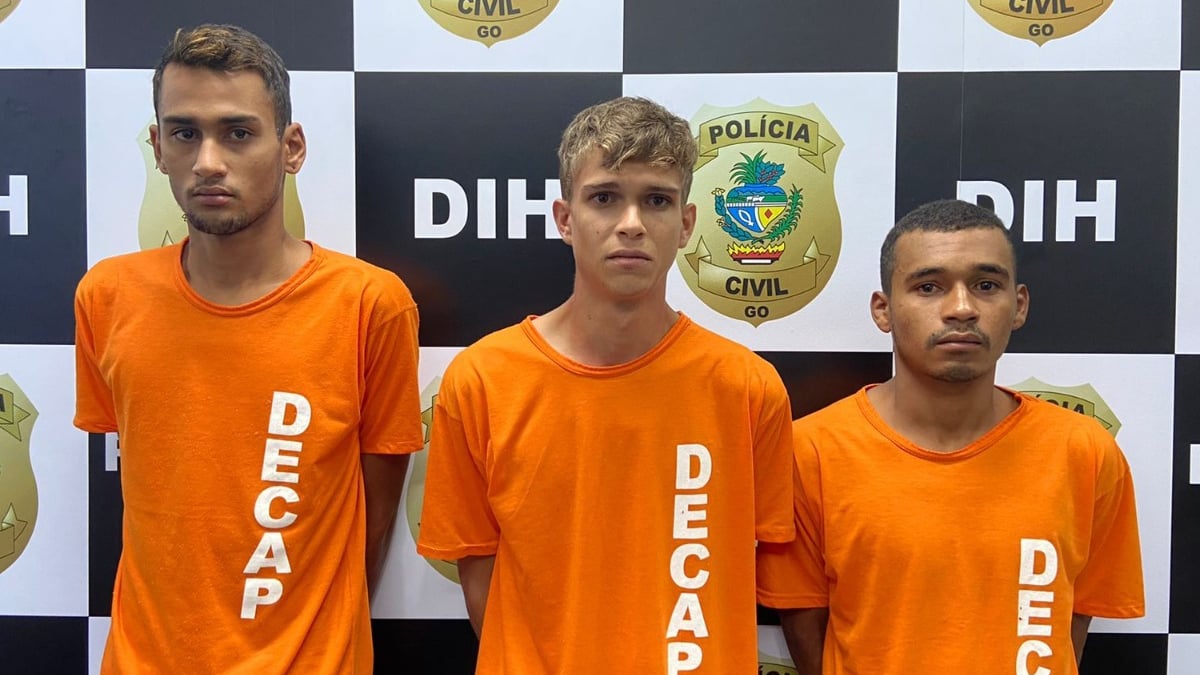 Trio suspeito de matar jovem por ponto de drogas é preso em Goiânia
