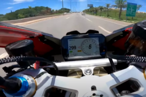 Influenciador digital publica vídeo com moto a quase 300km/h em rodovia goiana