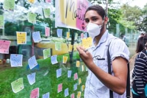 Davi Emanuel, 18 anos, que realiza prova do Enem na tarde desse domingo em Goiânia (Foto: Jucimar de Sousa - Mais Goiás)