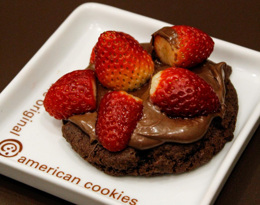 sabor chocolate com morango e Nutella