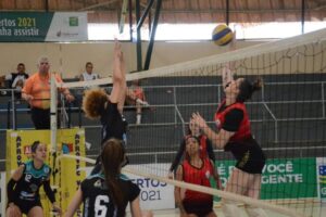 Jogo de vôlei dos Jogos Abertos de Goiás