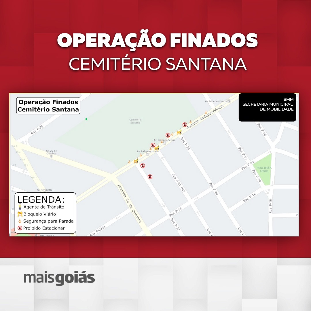 SMM controla trânsito durante o dia de Finados nos cemitérios em Goiânia