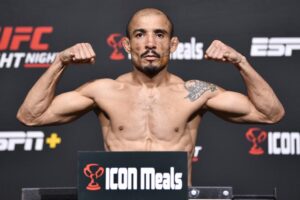 José Aldo durante pesagem do UFC