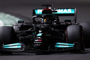 Hamilton durante treino livre do GP da Arábia Saudita