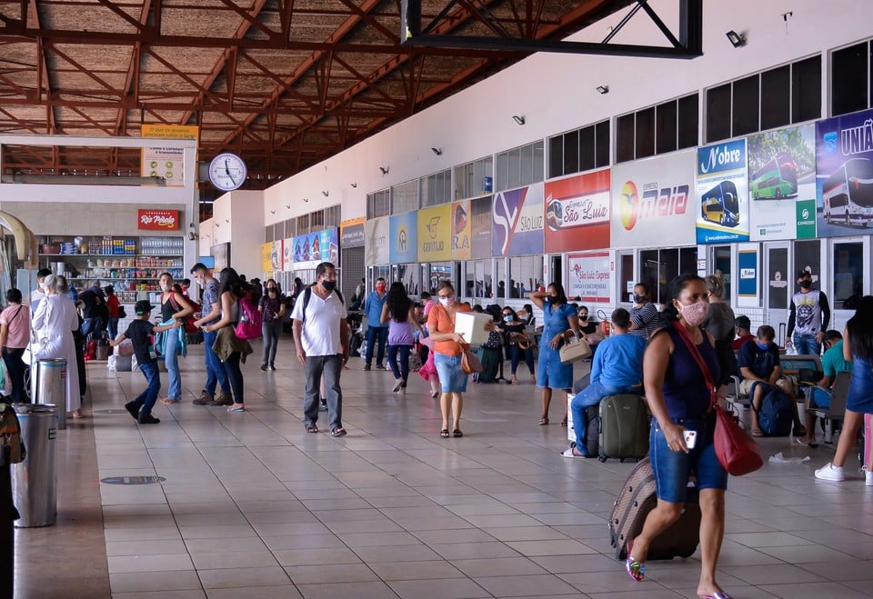 Cerca de 95 mil passageiros devem passar pela Rodoviária de Goiânia na semana do Réveillon, entre 27 de dezembro e 1º de janeiro de 2022. (Foto: Jucimar de Sousa/Mais Goiás)