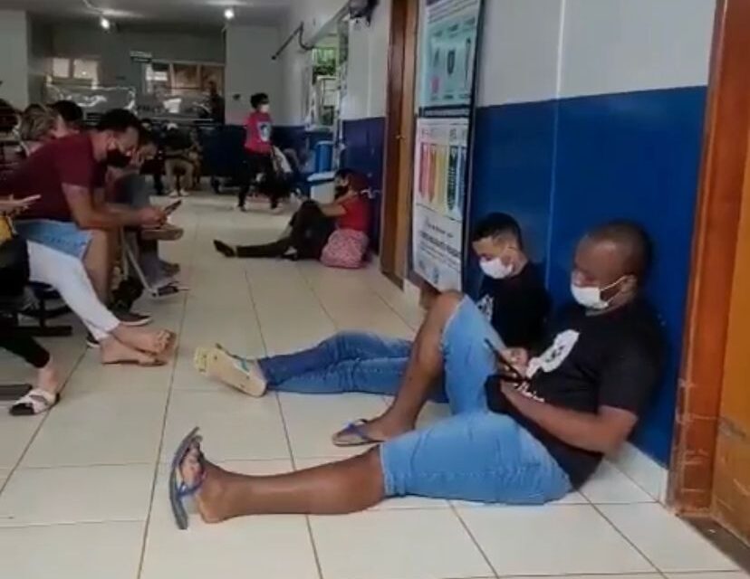 Leitora registra superlotação em UPA da Vila Esperança (Foto:Captura)