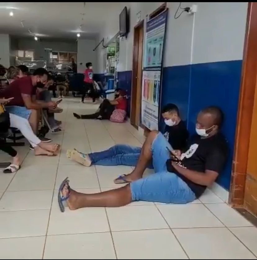 Leitora registra superlotação em UPA da Vila Esperança (Foto:Captura)