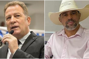 Deputado Amauri Ribeiro é contido por seguranças após desentendimento com Major Araújo