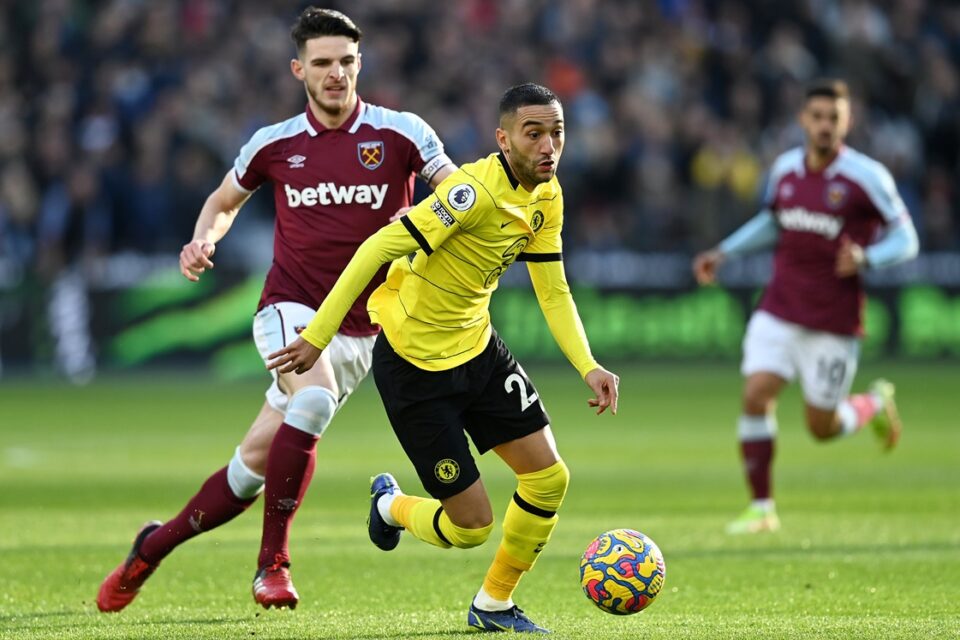 Jogo entre Chelsea e West Ham