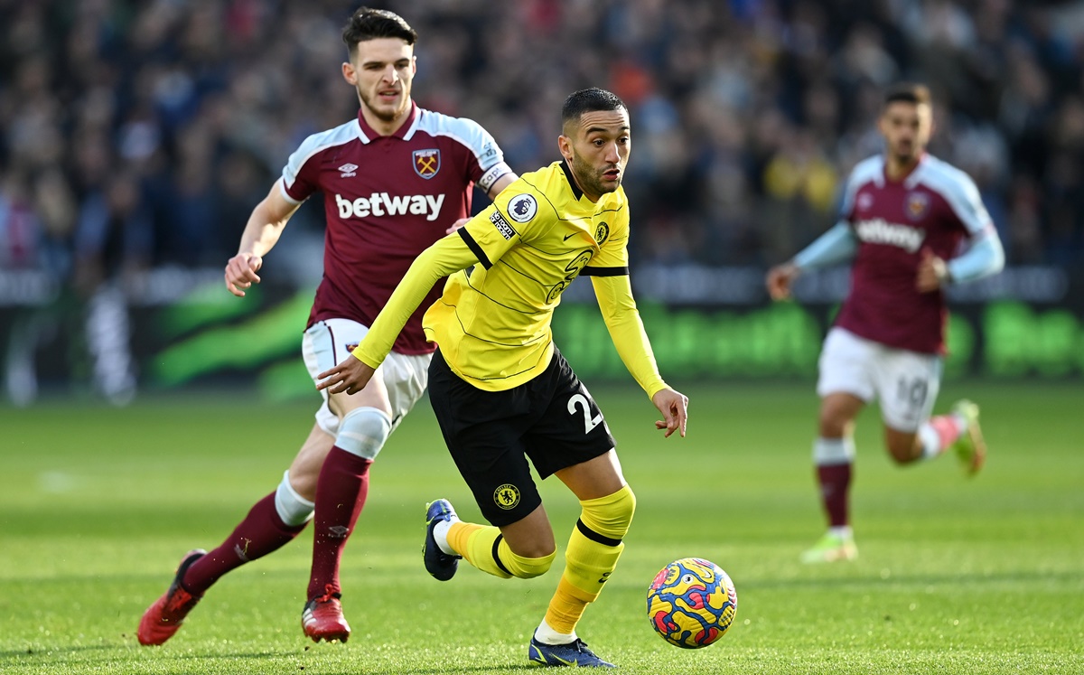 Jogo entre Chelsea e West Ham