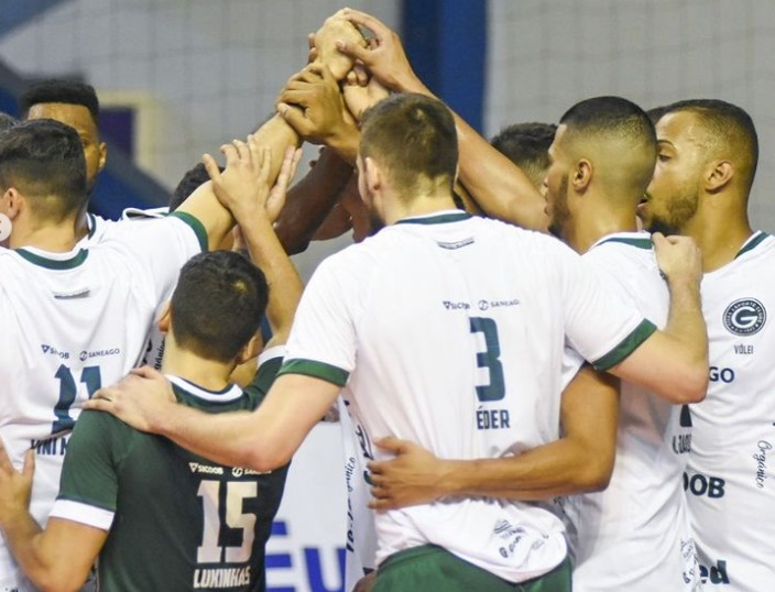 Jogadores do Goiás Vôlei