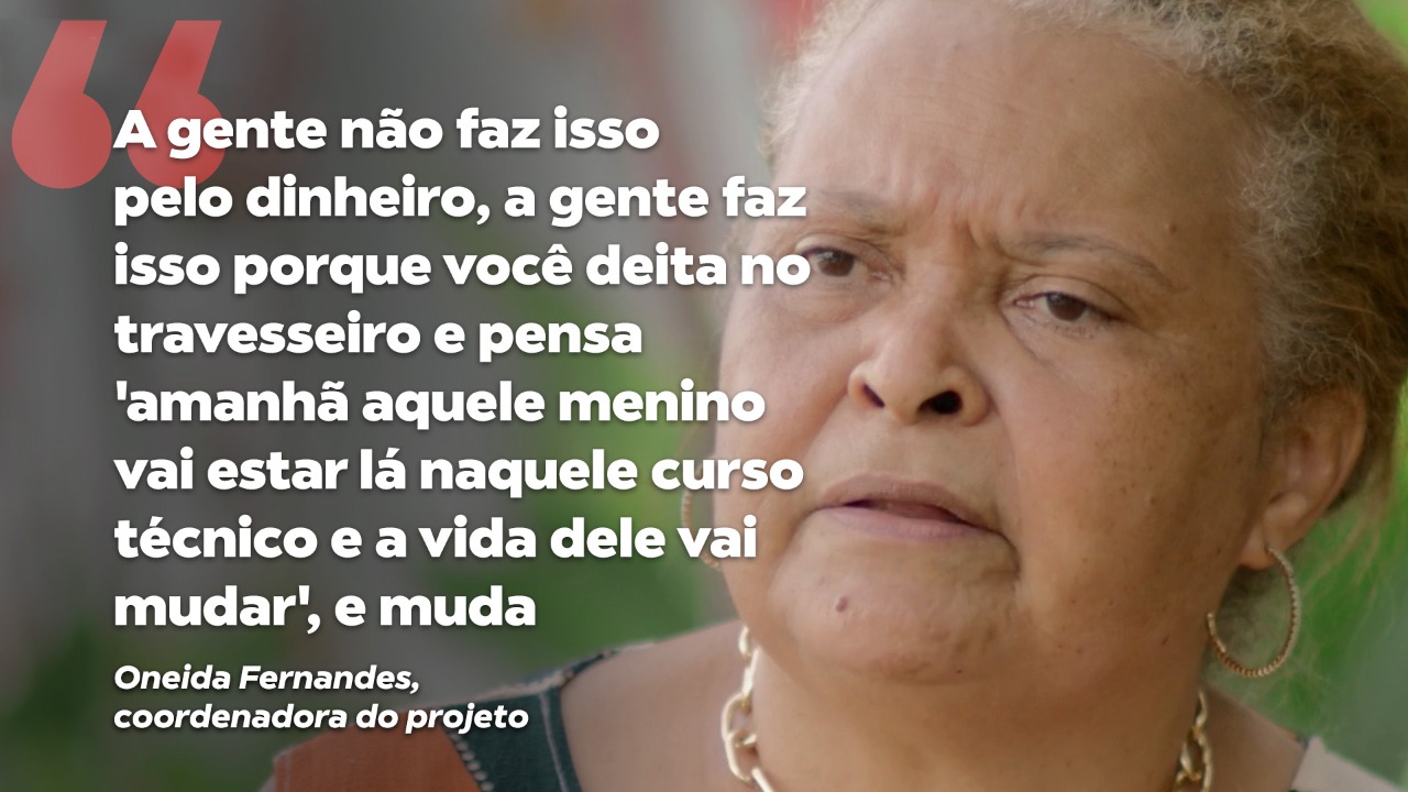 Fazendo a Diferença conta a história de Oneida Fernandes, professora que promove aulas gratuitas de reforço