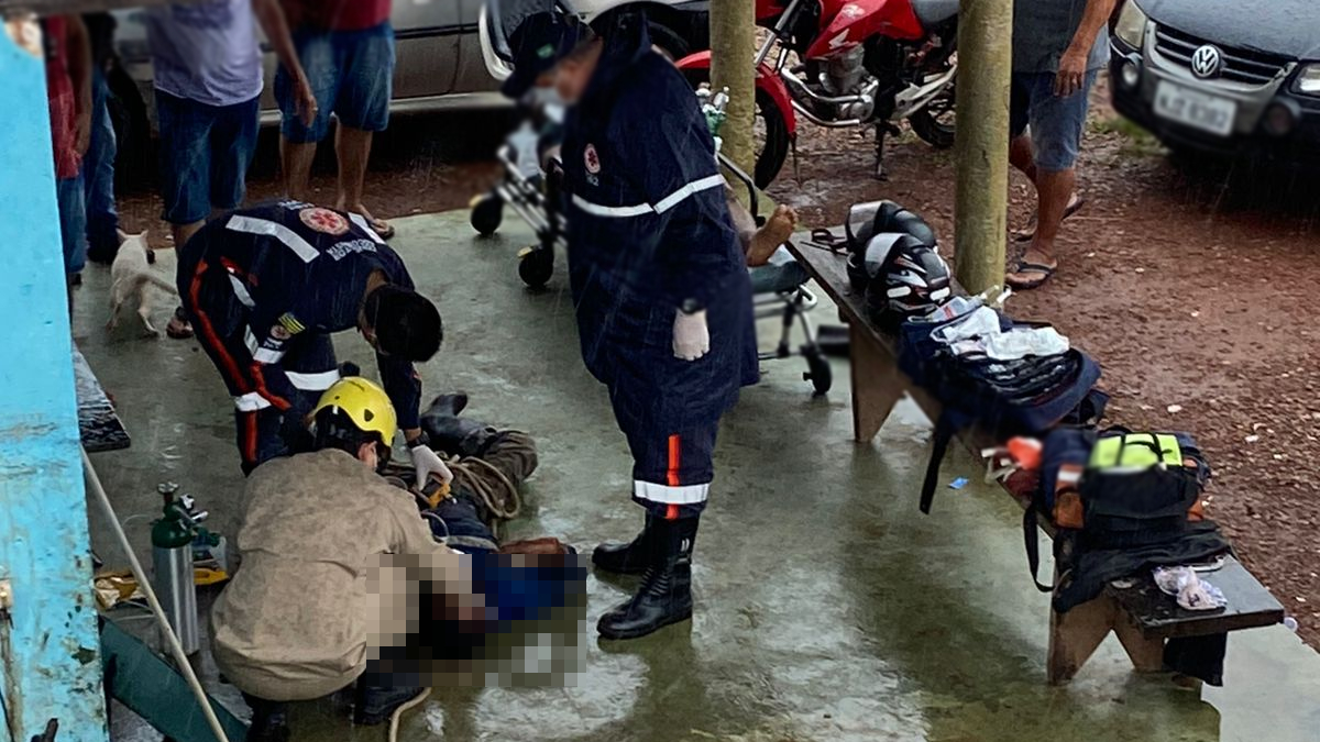 Homens desmaiam durante limpeza de tanque de caminhão na BR-153, em Porangatu