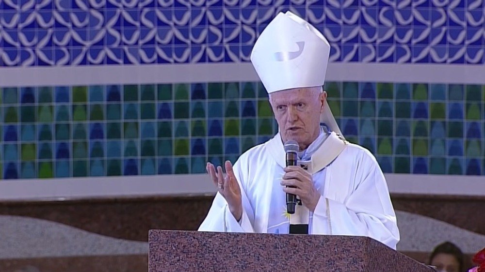 Dom Orlando Brandes, arcebispo de Aparecida, em São Paulo (Foto: Reprodução)