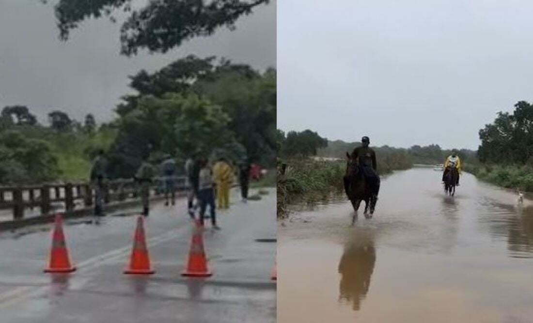 Após ponte na GO-241 ser interditada, chuva também alaga rota alternativa em Trombas