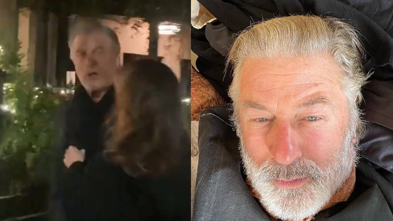 Ator ficou furioso em frente à casa do cineasta Woody Allen. Alec Baldwin parte para cima de paparazzi e é contido por esposa: vídeo