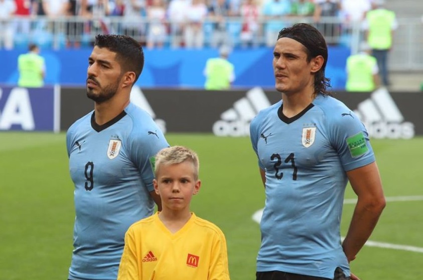 Luis Suarez e Cavani na Copa do Mundo