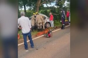 Pai e filha morrem e outras três pessoas ficam feridas em acidente na GO-154, em Itaguari