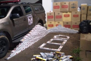 PM prende comerciante com cigarros contrabandeados avaliados em R$ 24 mil, em Montividiu