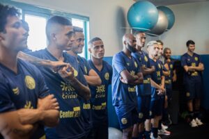 Parte do elenco da Aparecidense 2022