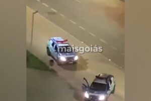 O homem que seria morador de rua e foi baleado durante abordagem policial em Goiânia está internado em estado grave. (Foto: reprodução)