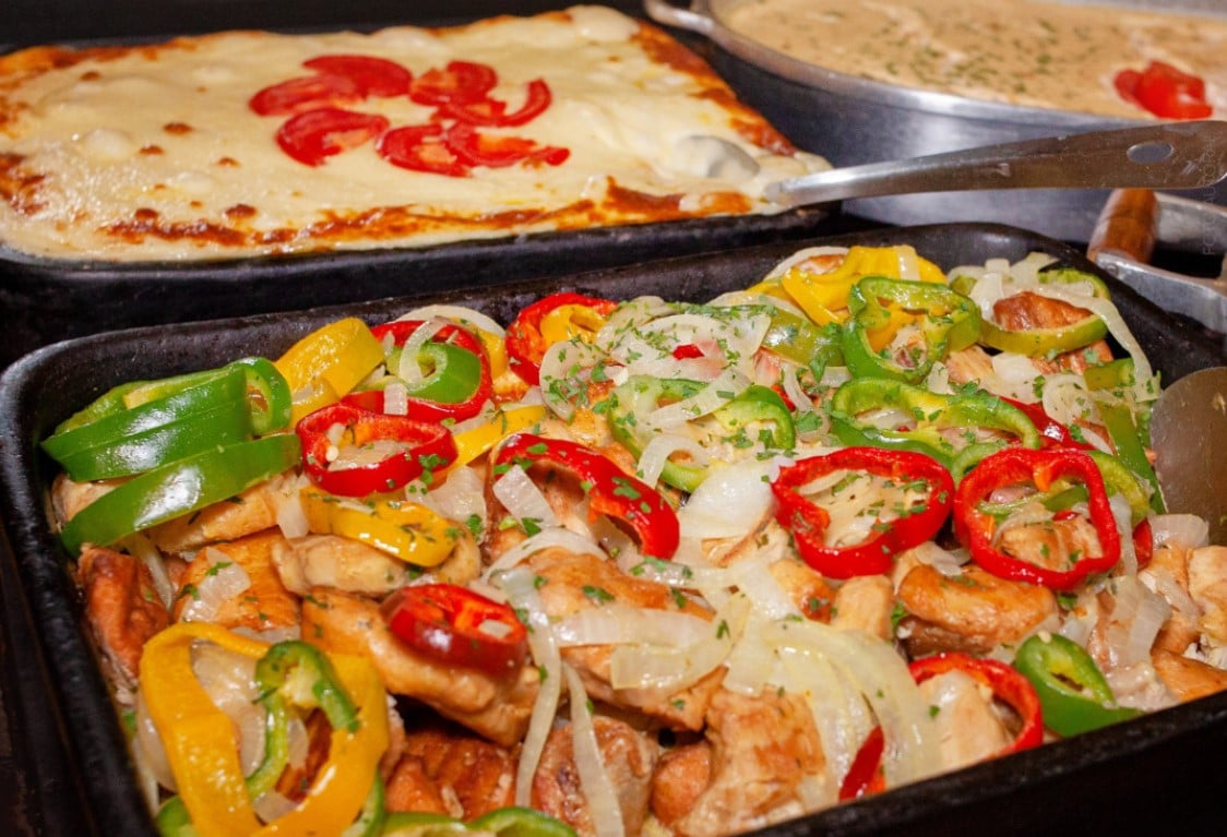 O rodízio é completo e variado