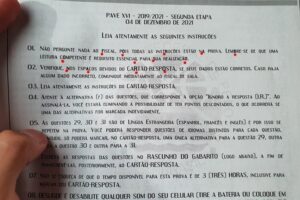 Prova é aplicada com código 'fora Bolsonaro' em universidade do Rio Grande do Sul