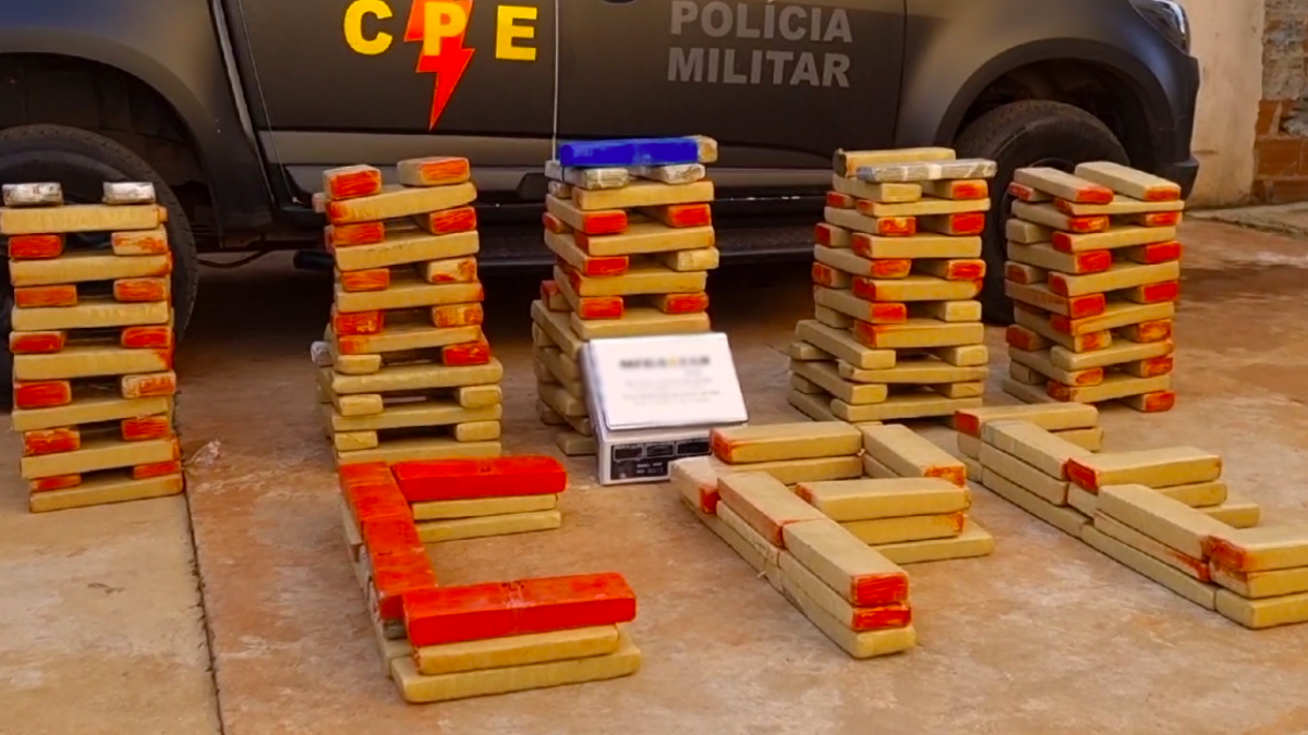 Polícia apreende 210 kg de maconha avaliados em R$ 336 mil em Jataí