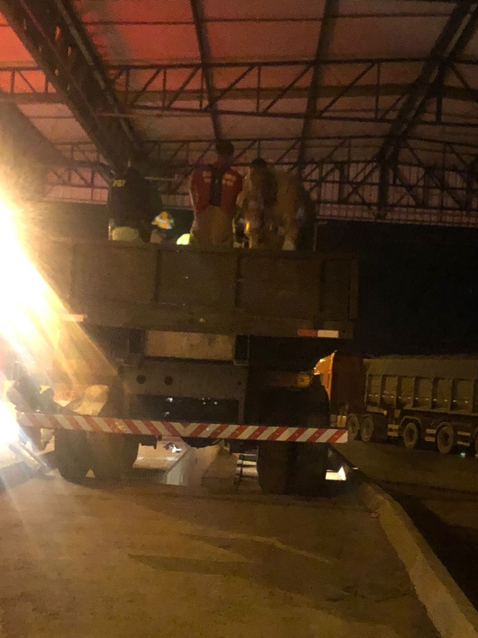 Caminhão onde a droga estava escondida