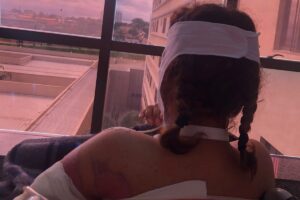 Annelise Lopes Andrade viu a luz do sol depois de 30 dias internada Foto: Imagens cedidas pela Mãe