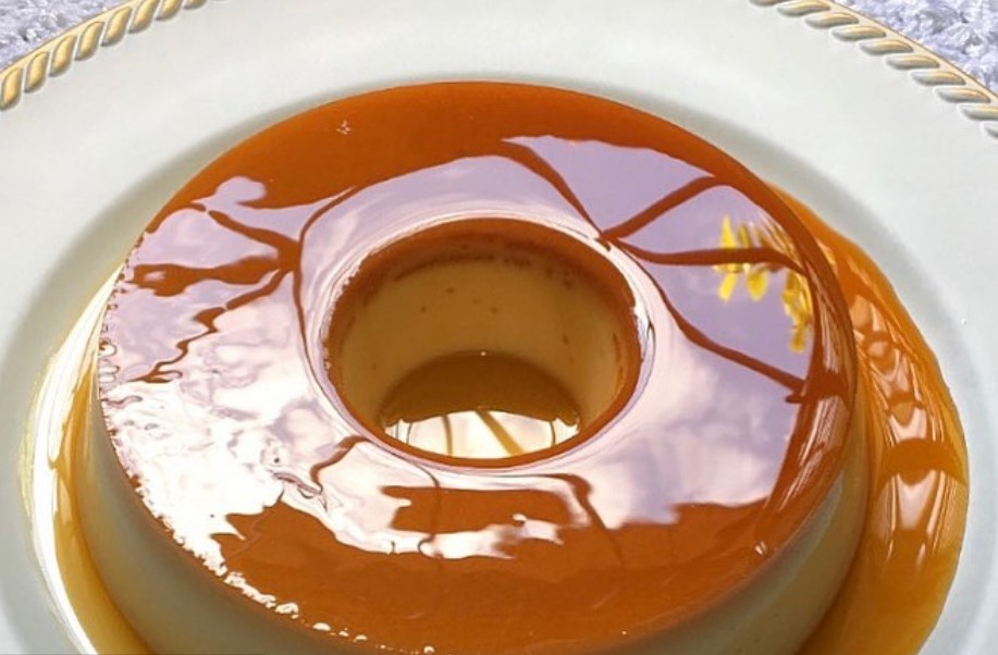 sabor tradicional, feito com leite condensado