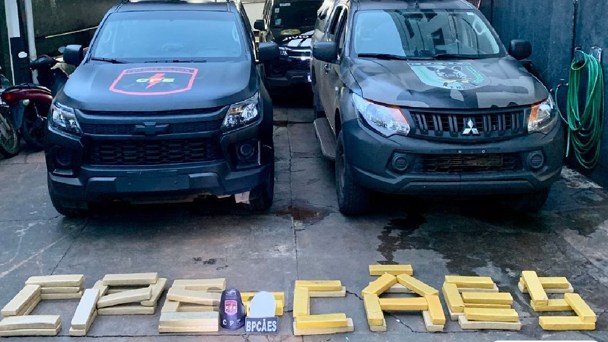 Polícia apreende 50 kg de maconha com a ajuda de cães farejadores em Rio Verde