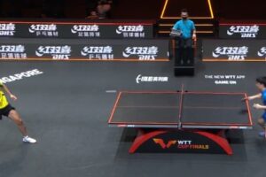 Hugo Calderano contra Tomokazu Harimoto